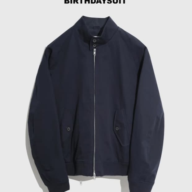 [M] 벌스데이수트 해링턴 자켓 네이비