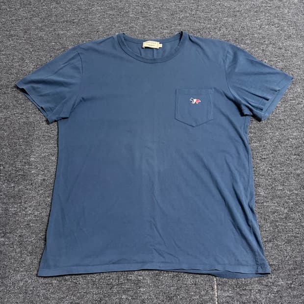 메종 키츠네 포켓 반팔티