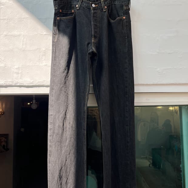 Levis 501 블랙 데님 팬츠 W34