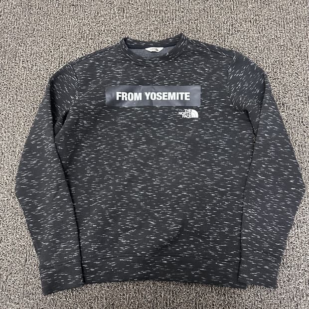 노스페이스 맨투맨 긴팔 블랙 90(S)