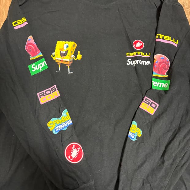 Supreme x Sponge Bob 롱슬리브 
