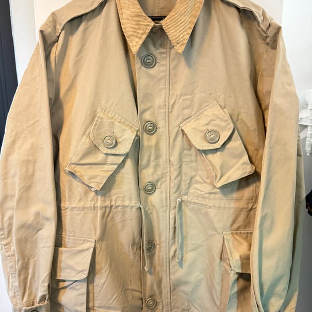 [데드스탁] 90s 캐나다군 베이지 컴뱃 자켓 XL