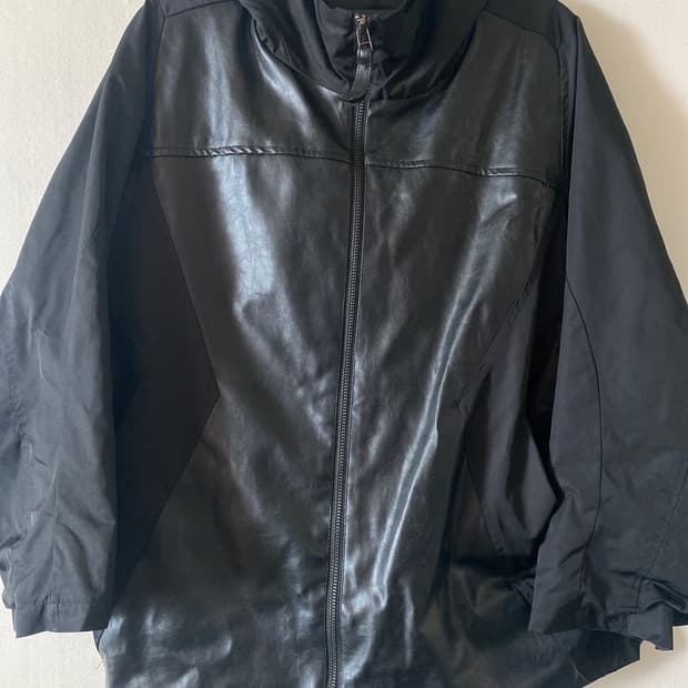 Resume 레더 바람막이 오버핏 자켓