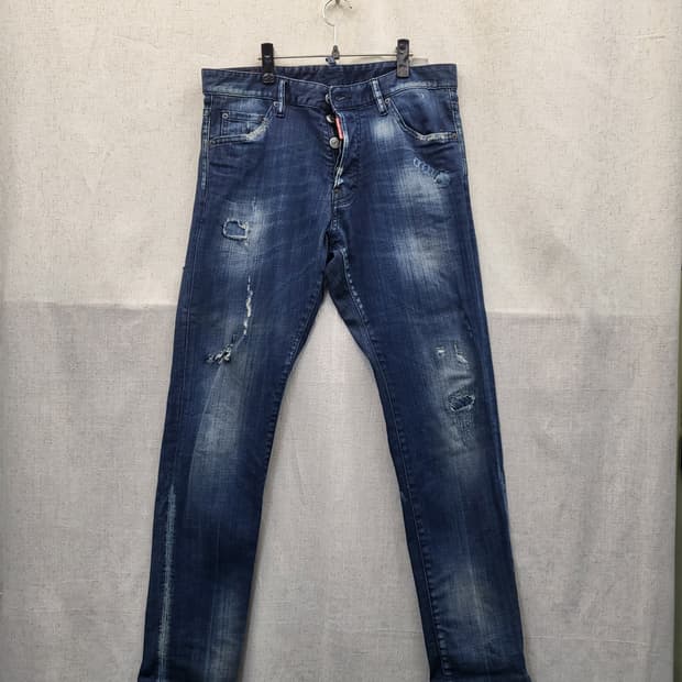 디스퀘어드 데님 청바지 워싱진