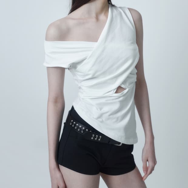 cerric drape cross sleeveless 세릭