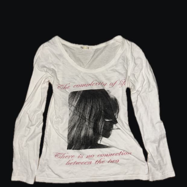 y2k 걸프린팅 빈티지 롱슬리브