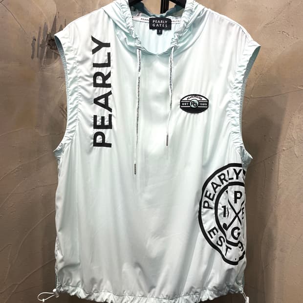 PEARLY GATES 여성 골프복 민소매 후드 바람막이  2