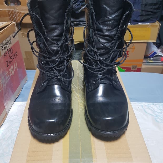 한국군 사출식 군화 전투화 255 EE 판매
