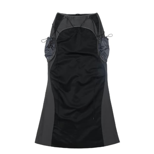 오호스 포켓 롱 스커트