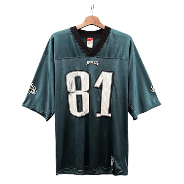 리복 x NFL 필라델피아 이글스 풋볼 그린 져지 반팔