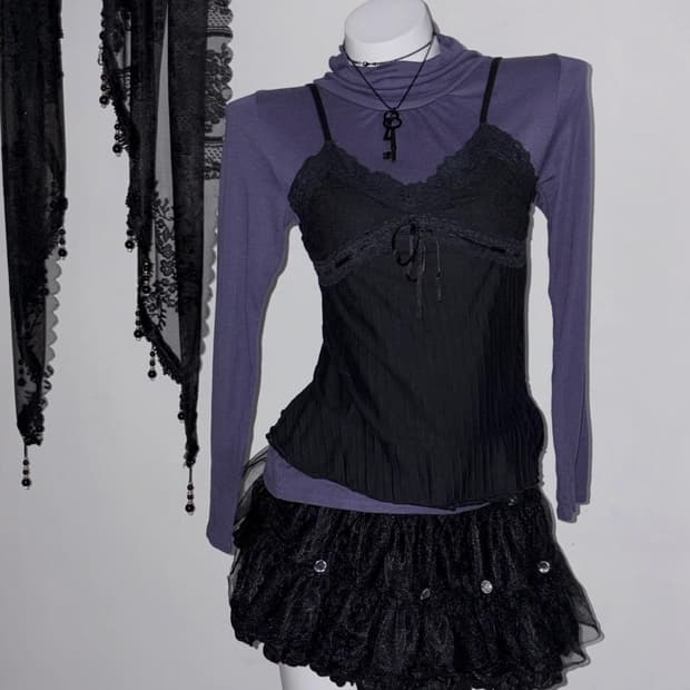 로맨틱 고스 2피스 세트 💜 소프한 다크 무드 입문으로 강추  !!!