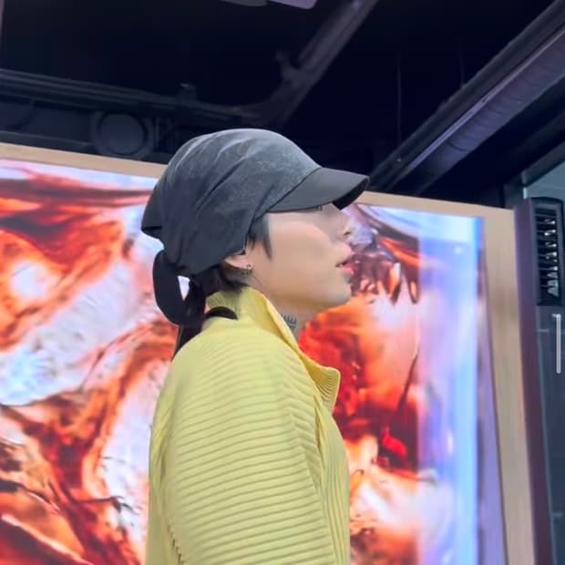 혜인서 레이어드 스카프 캡
