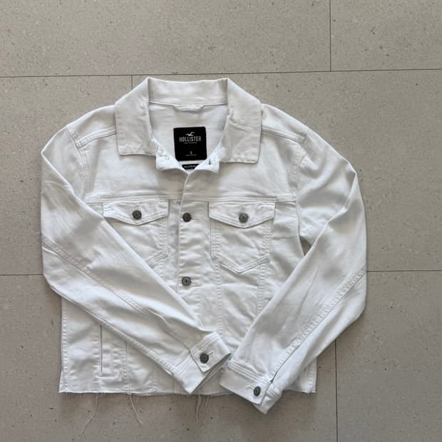 홀리스터 자수 데님 자켓