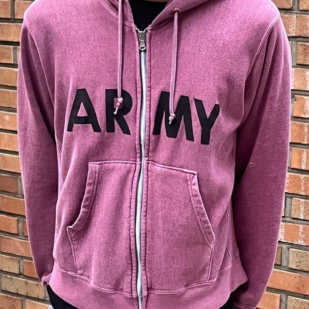 Vintage ARMY Hood Zip-up