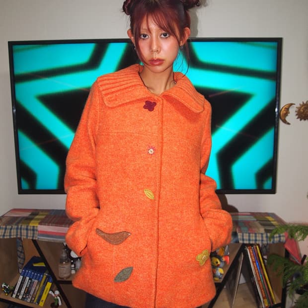 GIVY 기비 90s 울 포인트 자켓