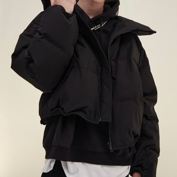 시스템옴므 20fw 구스다운 숏패딩 파리컬렉션 105