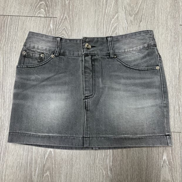 [JEDBEAD] LOW WAIST SKIRT (GRAY)