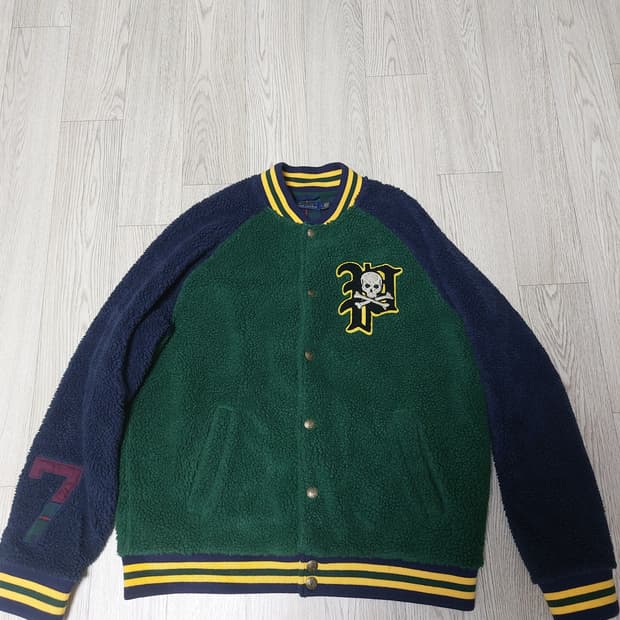 폴로 스컬 플리스 스타디움 바시티 후리스 L