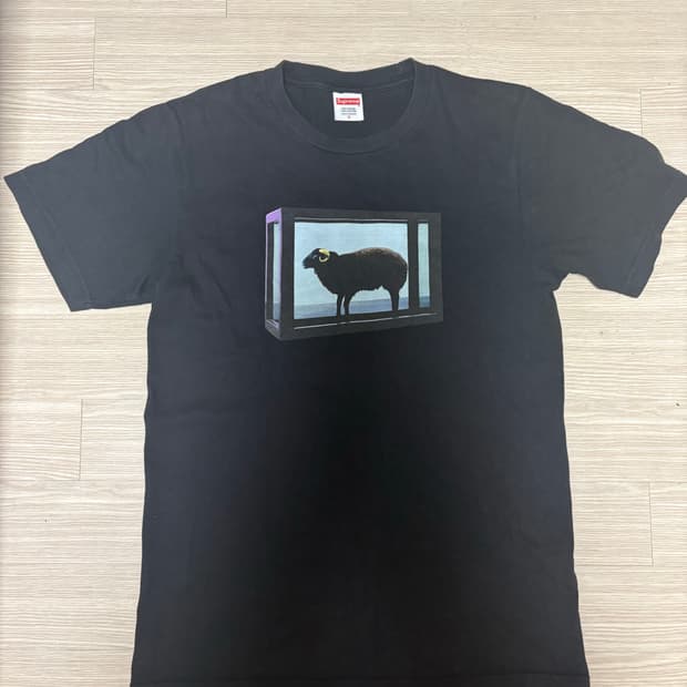 슈프림 데미안허스트 반팔 s 사이즈 