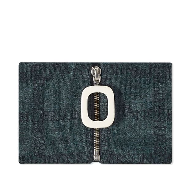 Jw앤더슨 그리드 로고 넥밴드 그린