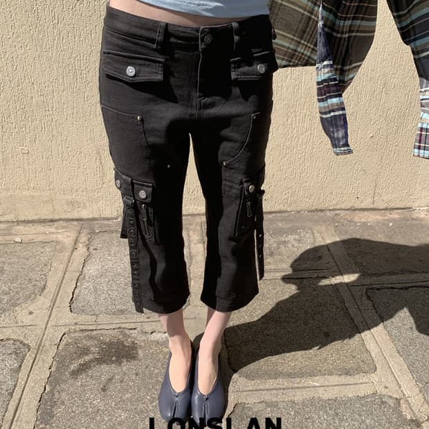 Lonslan 카고 카프리팬츠 (베이컨트아카이브,샵페어리깔)