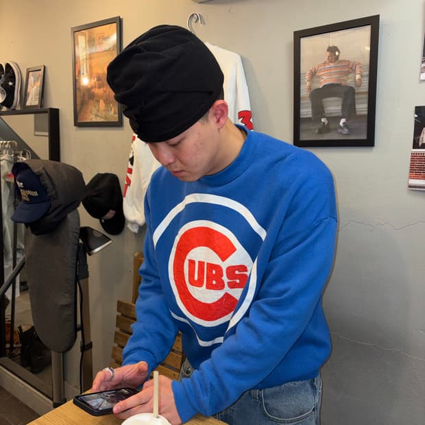 90’s UBS Chicago Cubs logo print sweats