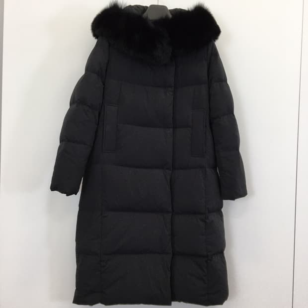 SO.WOOL 폭스퍼 헝가리구스다운 롱패딩 M 