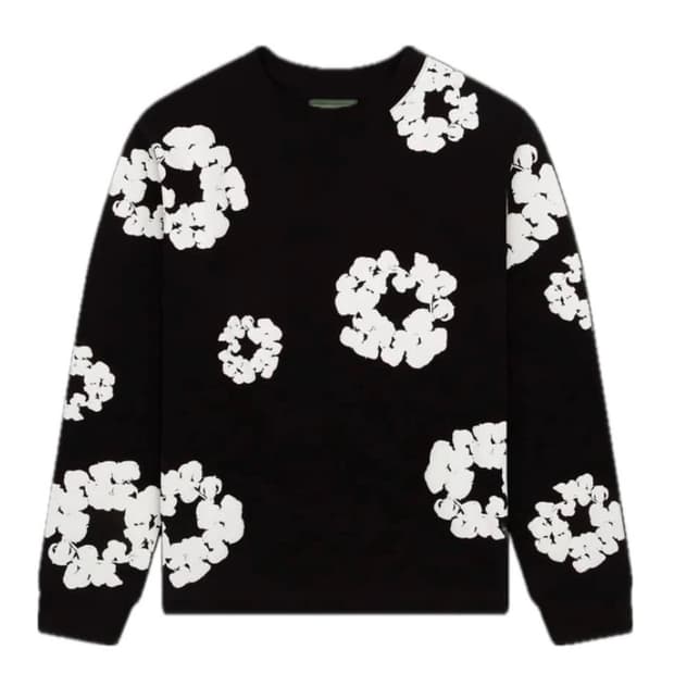 데님티어스 Cotton Wreath Long Sleeve Black L