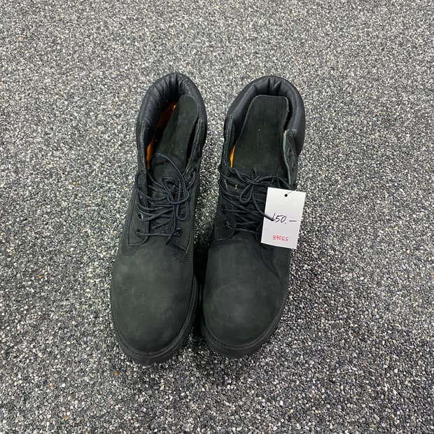 팀버랜드 블랙 누벅 가죽 6인치 프리미엄 부츠 B4055