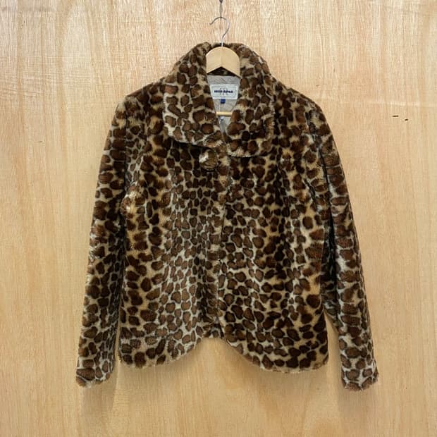 VTG leopard fur jacket 일본빈티지 레오파드 퍼 자켓