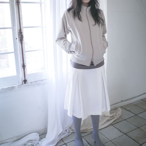 sankofa puella stitched highneck zip-up