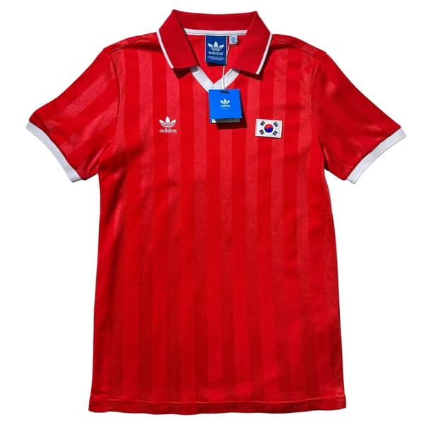 (새상품)아디다스 코리아 대한민국 국가대표 차범근 축구 유니폼 반팔져지