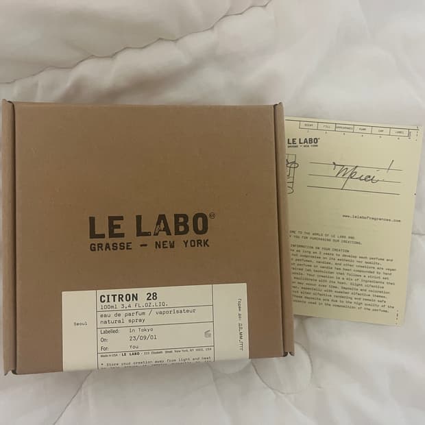 새상품 정가44 르라보 시트롱28 100ml (블랙핑크 로제 향수)