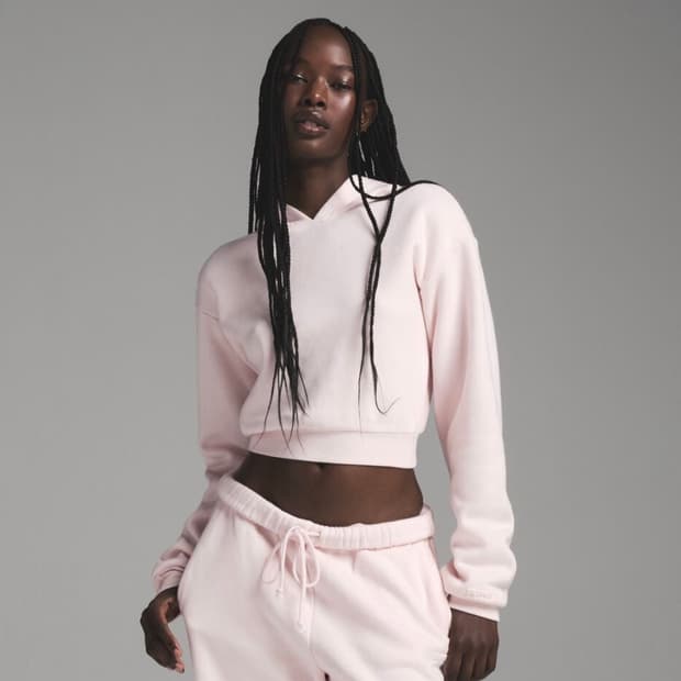 Skims 스킴스 크롭후드 barely pink M