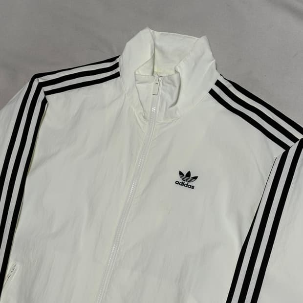 M 아디다스 파이어버드 우븐 화이트 트랙탑