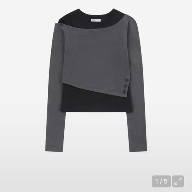 미세키서울 레이어드 긴팔 티셔츠