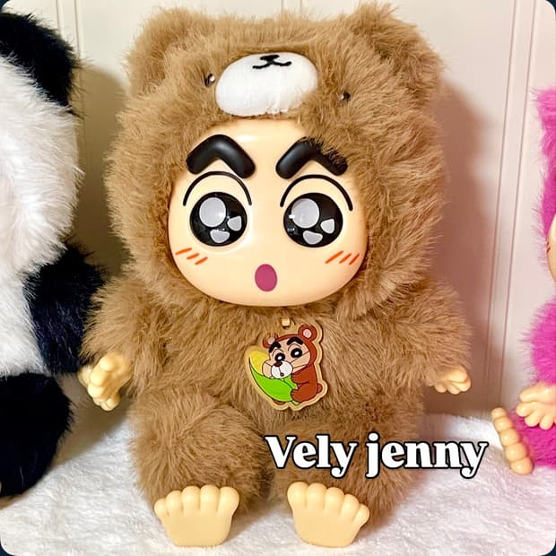 새상품)대형 짱구 라부부 테디베어 곰돌이 중형 피규어 인형