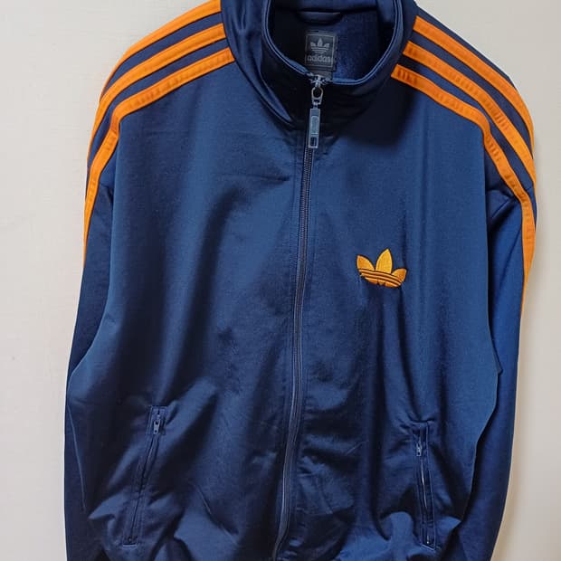 아디다스 파이어버드 트랙탑 져지 네이비 오렌지 