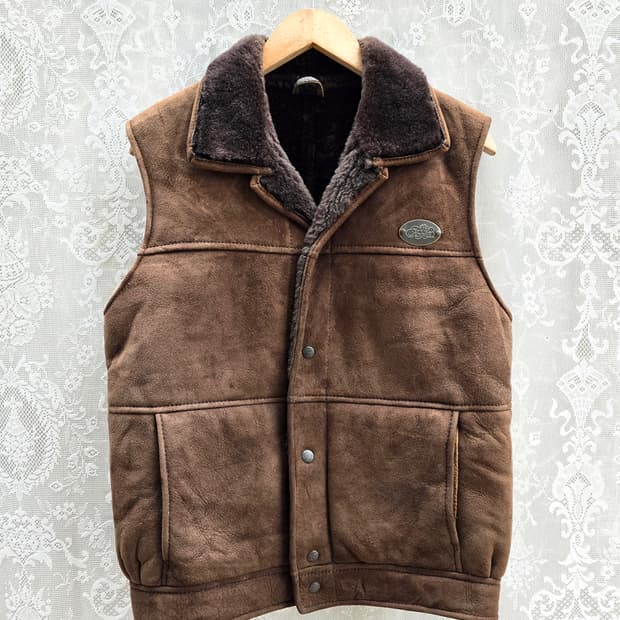 90s 나이츠 뉴질랜드 핸드메이드 무스탕