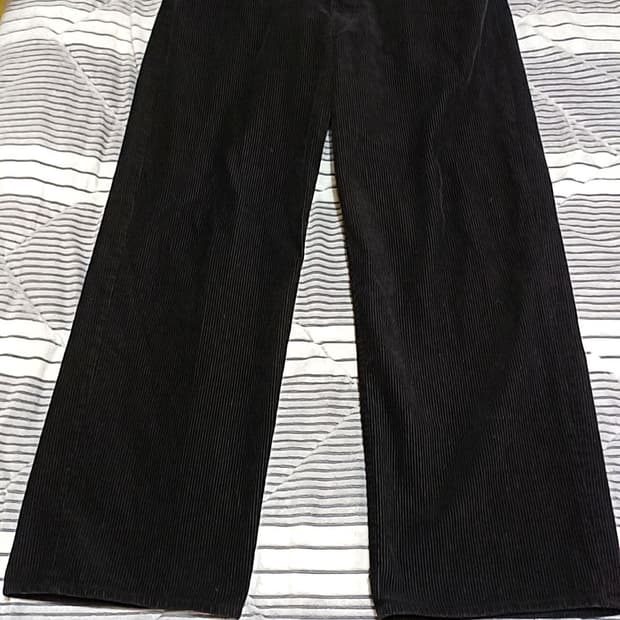 지유 와이드 코듀로이팬츠 33인치 기장105