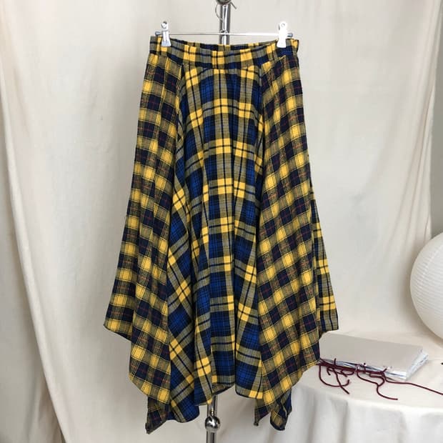 Spray Premium Checked Skirt