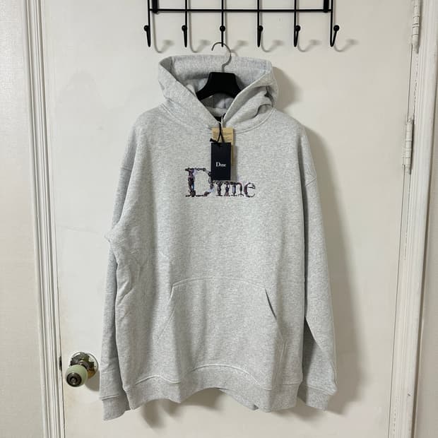 정가 21만원 새상품 XL 다임 dime 후드티 그레이