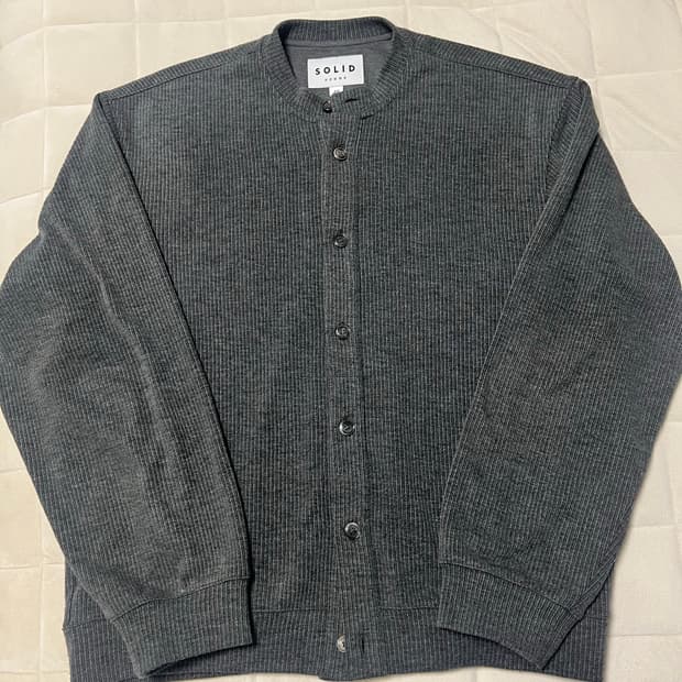 솔리드옴므 라운드 가디건 L