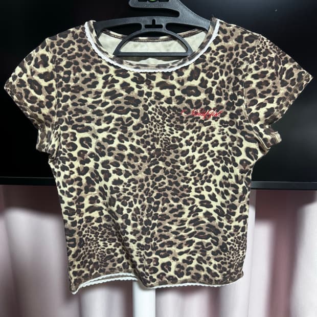 9090girl 레오파드 티셔츠