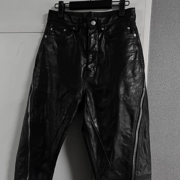 [26] 릭오웬스 레더 볼란 바나나 팬츠