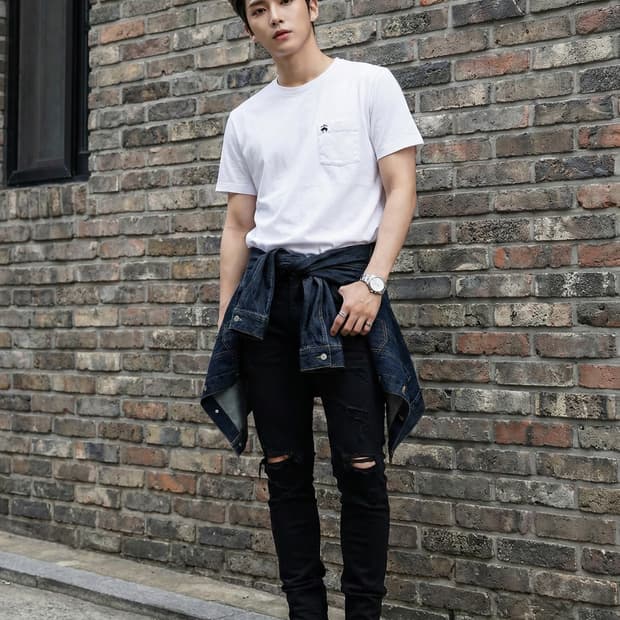 브룩스브라더스 골든플리스 수피마 코튼 포켓 반팔티