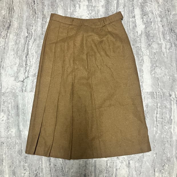 일본빈티지 하구미모리걸 아오이유우 울미디스커트 초코브라운 바온빈블릿킴