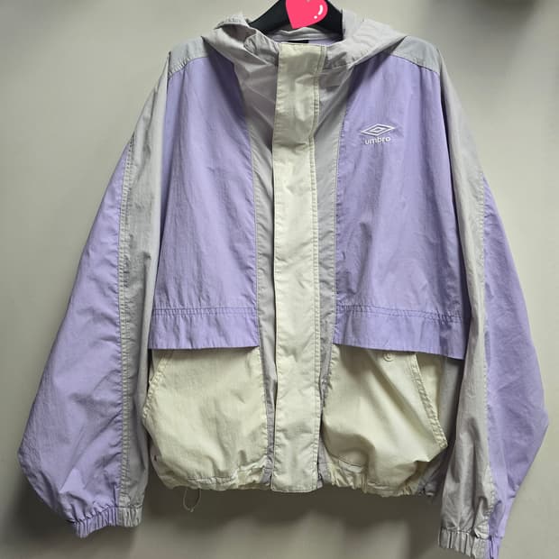 엄브로 라이트 퍼플 오버핏 바람막이 윈드자켓 80(2XS)