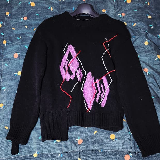 앤더슨벨 아가일 크루넥 니트(L)