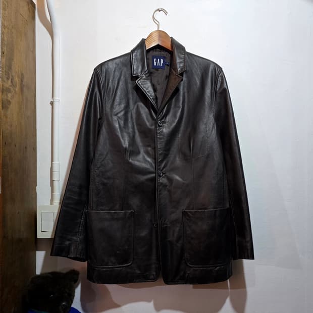 올드 갭 스티치 레더 카코트 (Old Gap Car Coat)